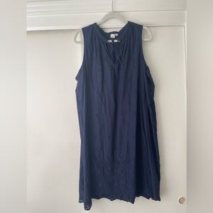 Navy Gap eyelet dress